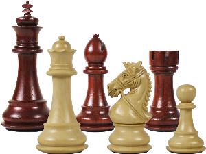 Premier Chess Pieces Royal Knight Staunton King Size 4-1/2" Blood Rosewood/Boxwood