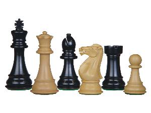 Perfect Tournament Chess Set Pieces Imperial Staunton Ebonized/Boxwood 4"