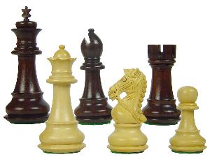 Premier Chess Pieces Royal Knight Staunton King Size 3-3/4" Rosewood/Boxwood