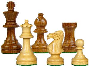 Popular Staunton Wooden Chess Pieces King Size 3" Golden Rosewood/Boxwood
