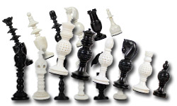 Bone Chess Pieces