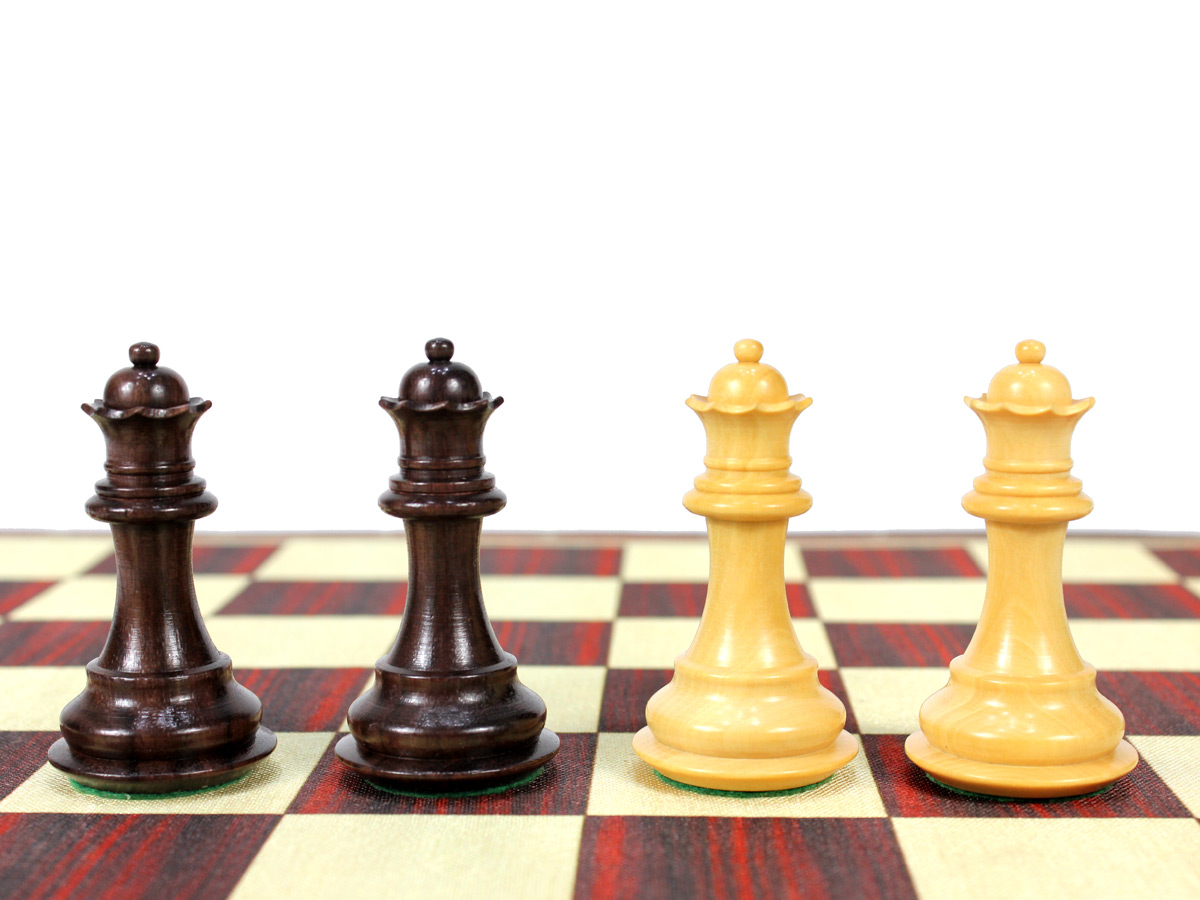Fierce Knight Staunton Rosewood & Boxwood 2 Extra Queens