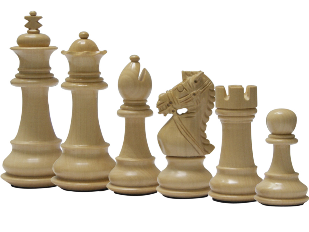 Royal Knight Staunton Boxwood Chess Pieces