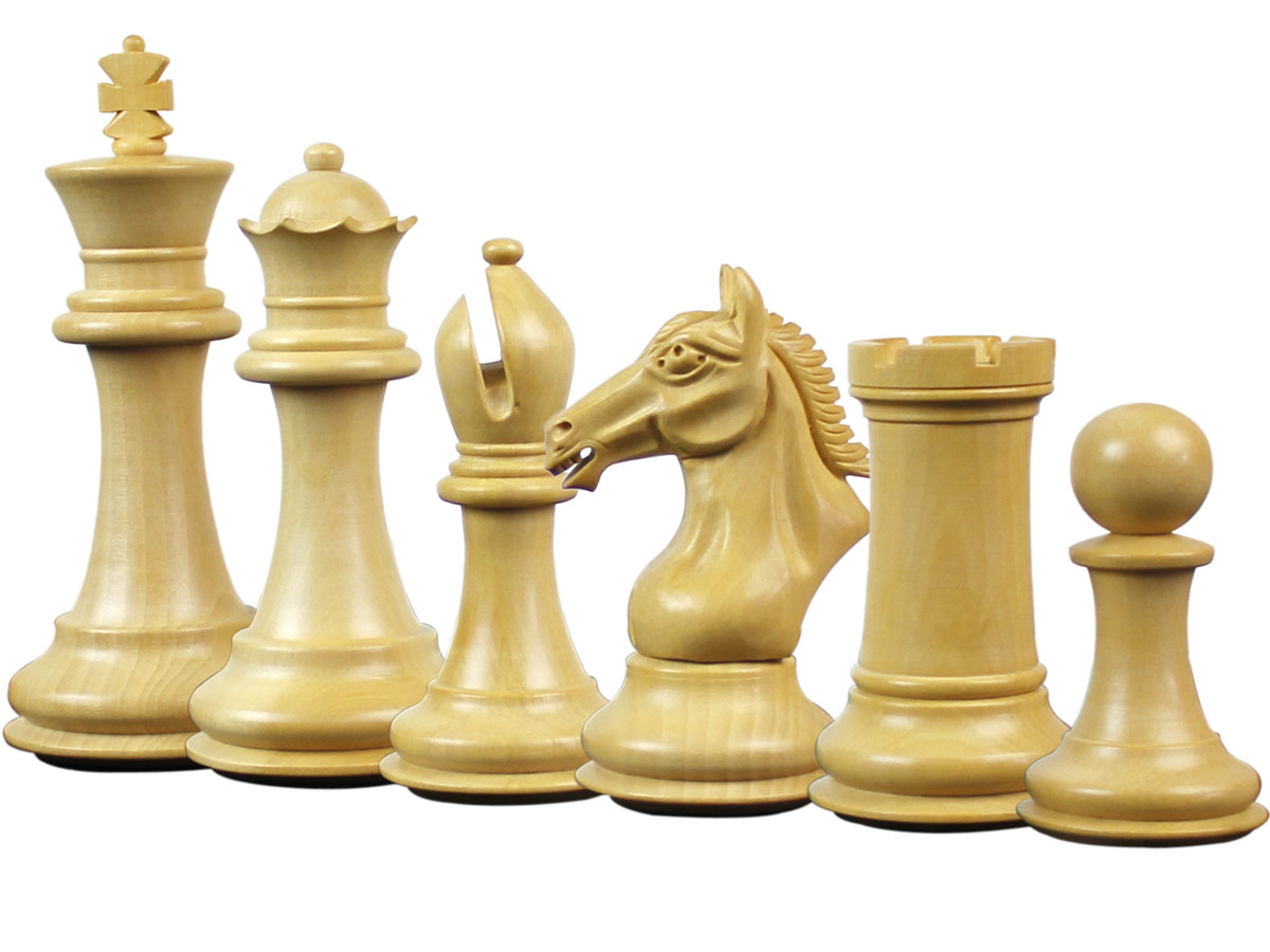 Derby Knight Staunton Boxwood Chess Pieces