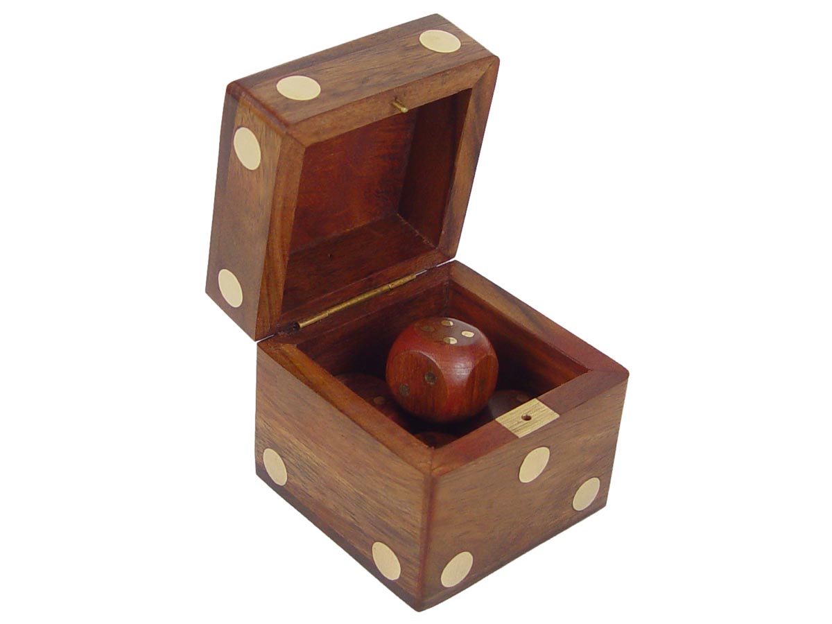 Inlaid Dice inside Box