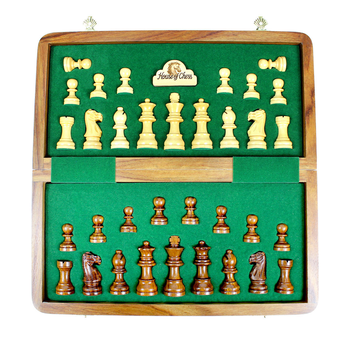 Inside View of Magnetic Chess Pieces fitted in the Inserts