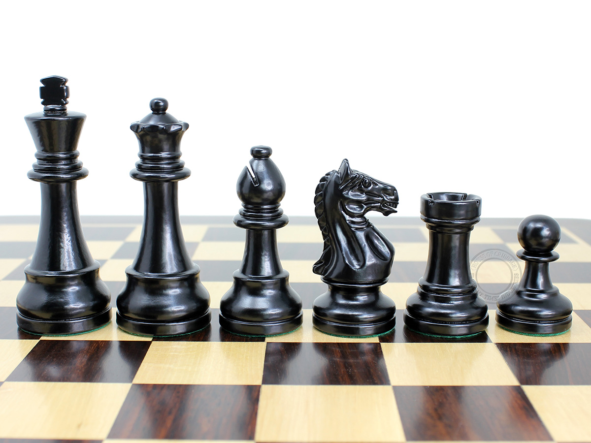 Popular Fierce Knight Staunton Tournament Chess Set Pieces - King Size: 4