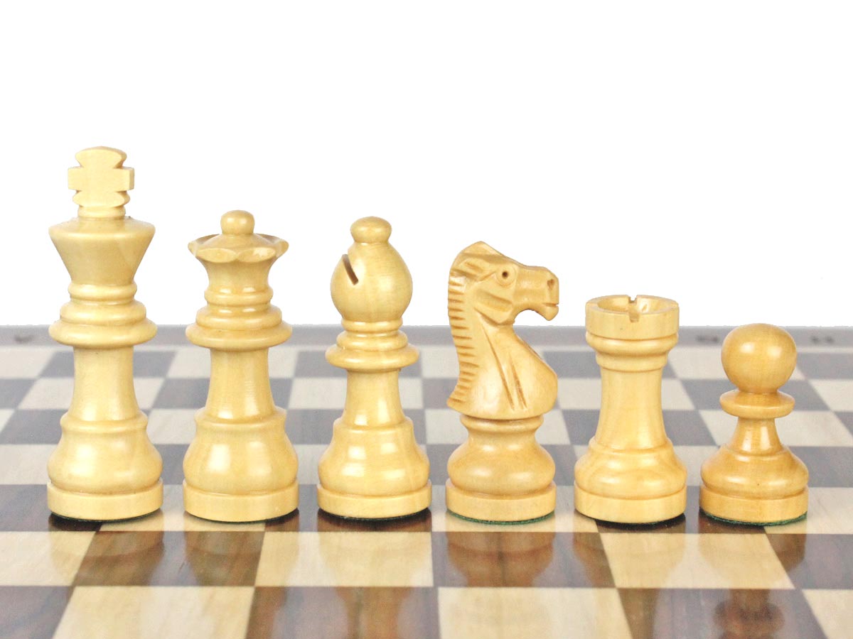 French Staunton Design White Chess Pieces King Height- 2" (50 mm)