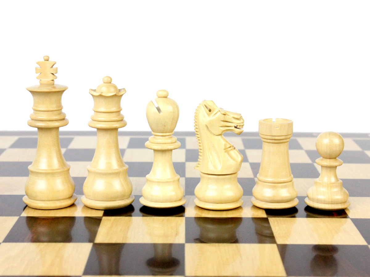 Galaxy Magnetic Chess Pieces in Boxwood King Height 3" (76mm)