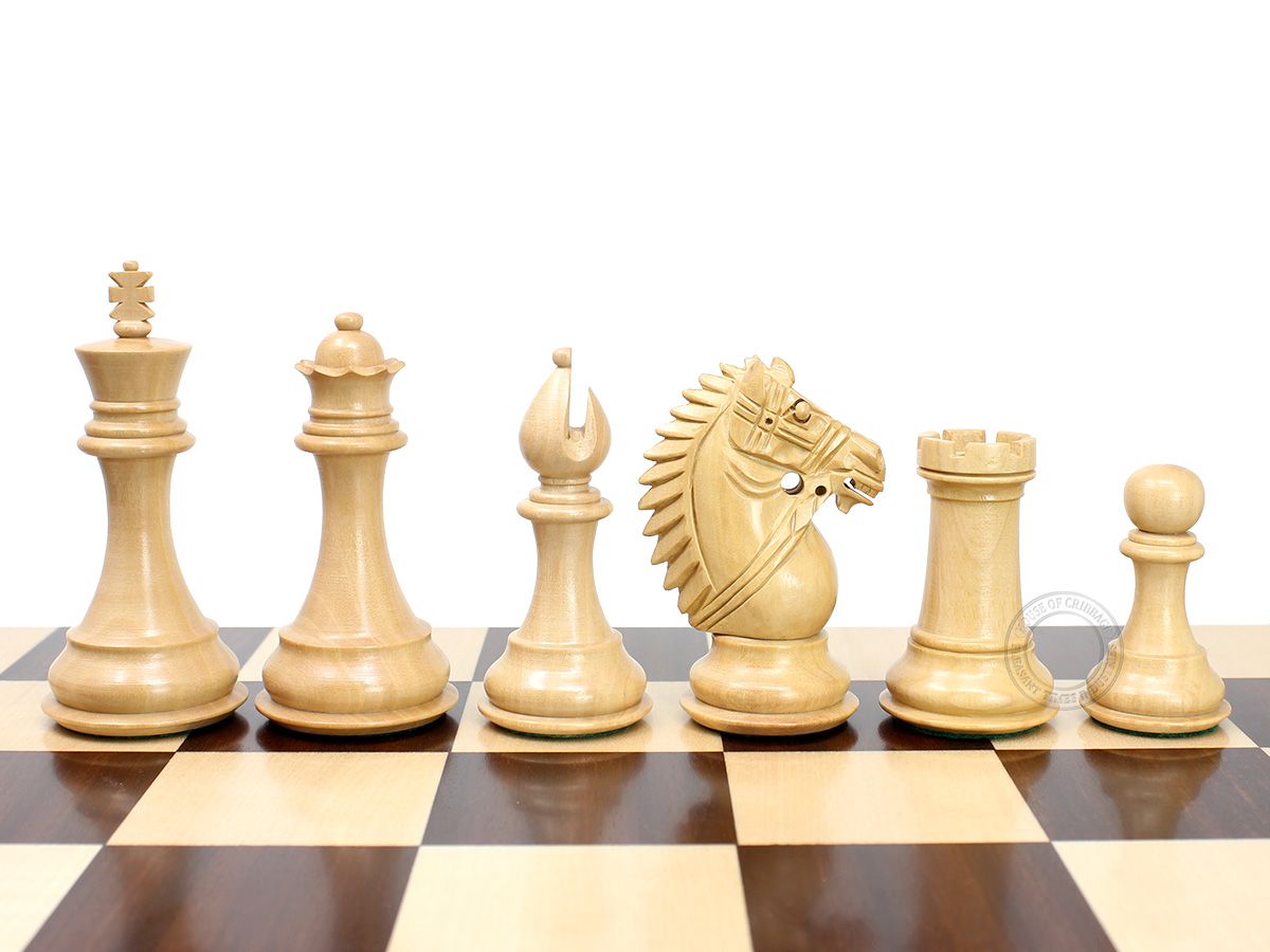 Rio Staunton Biggie Knight Rosewood Chess Pieces