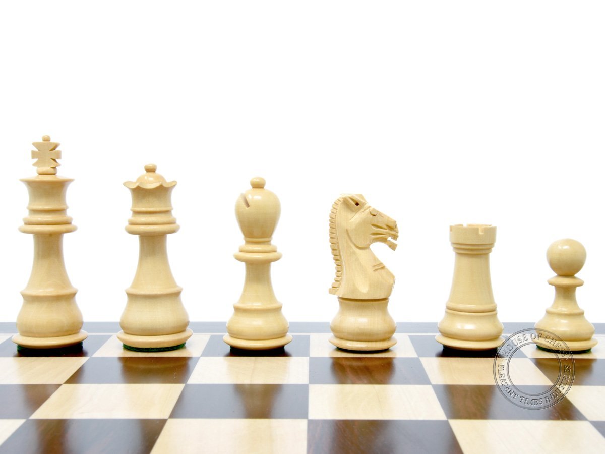 Galaxy Staunton Boxwood Chess Set Pieces King Height 3"