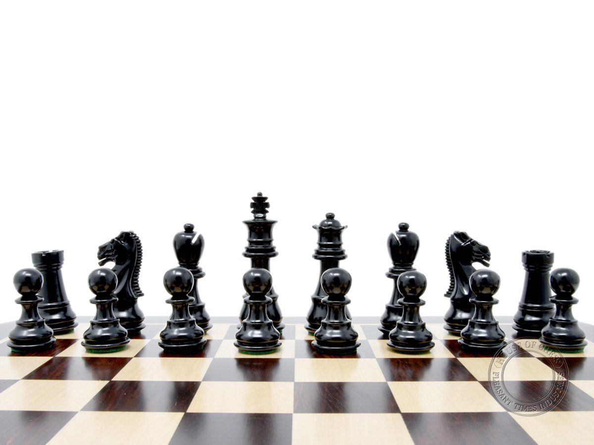 Galaxy Staunton Ebonized Chess Pieces