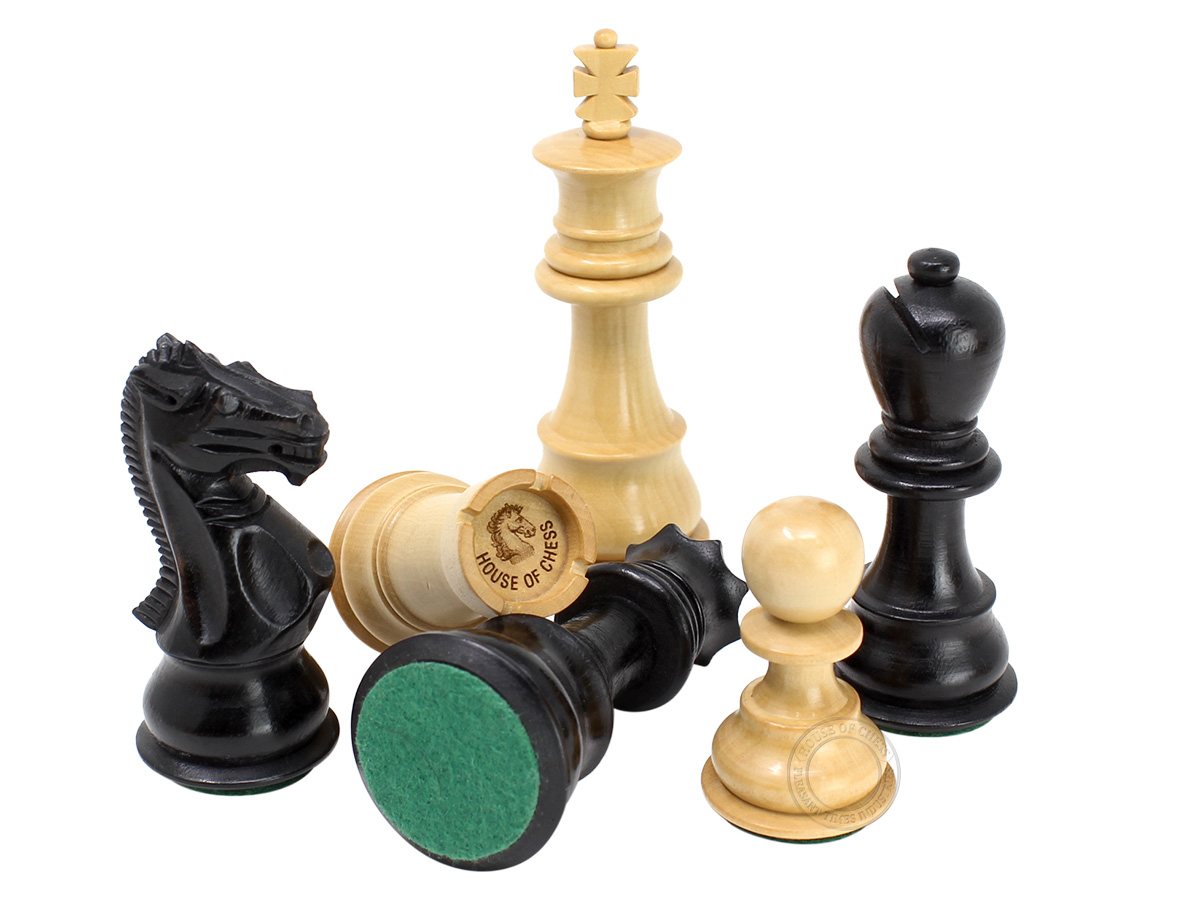 All chess pieces have felted bottom