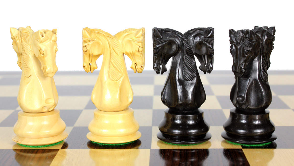 Twin Knight Staunton high quality hand crafted Knights by master craftsmen.