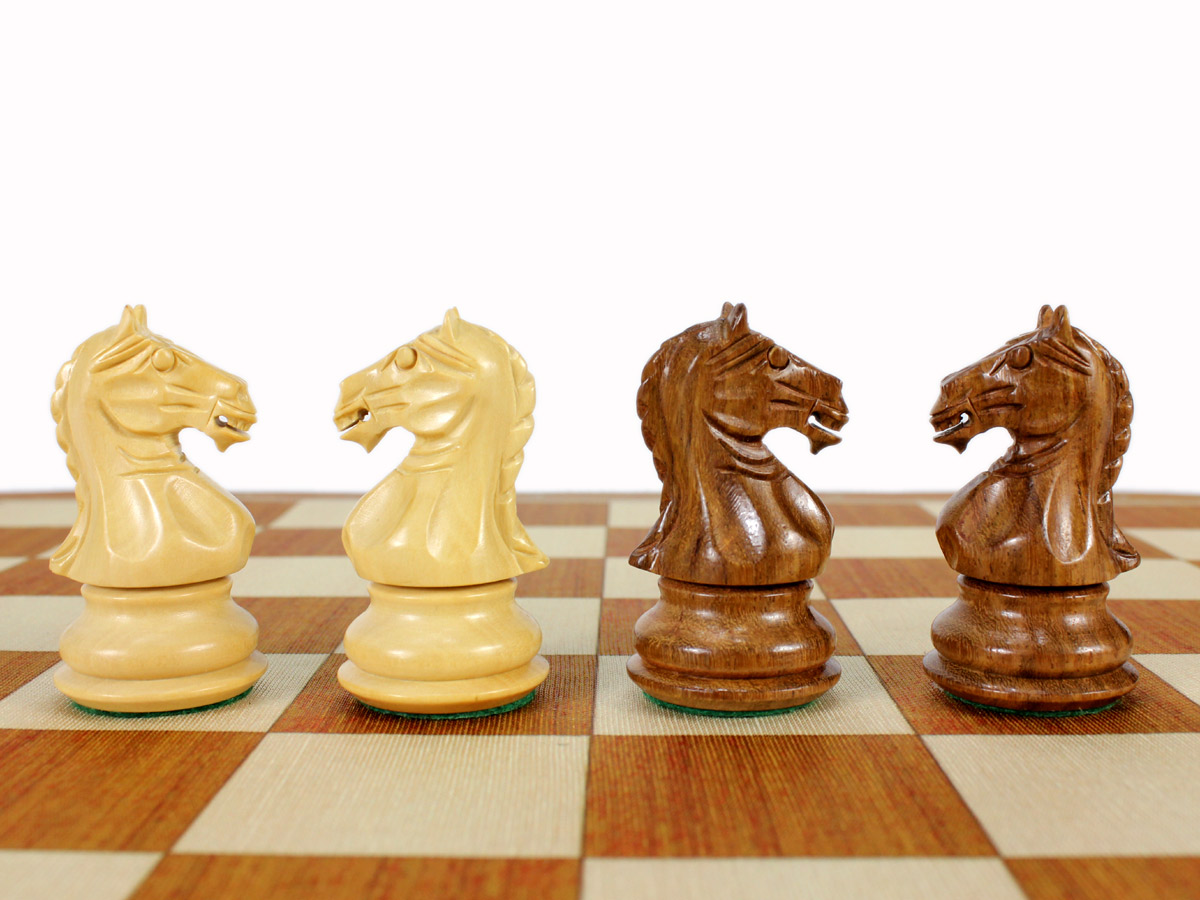 Golden Rosewood & Boxwood Knights