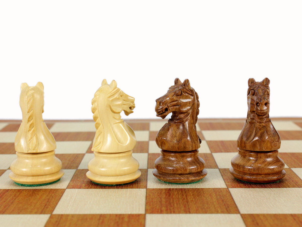 Fierce Knight Staunton Chess Pieces - Knights