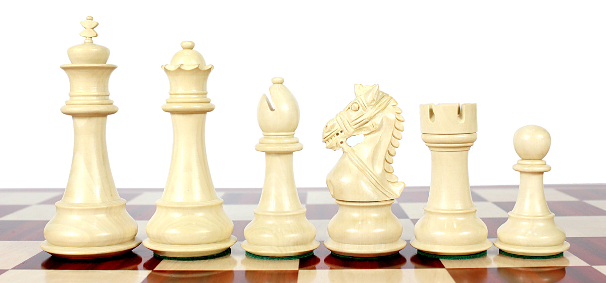 Boxwood chess pieces.