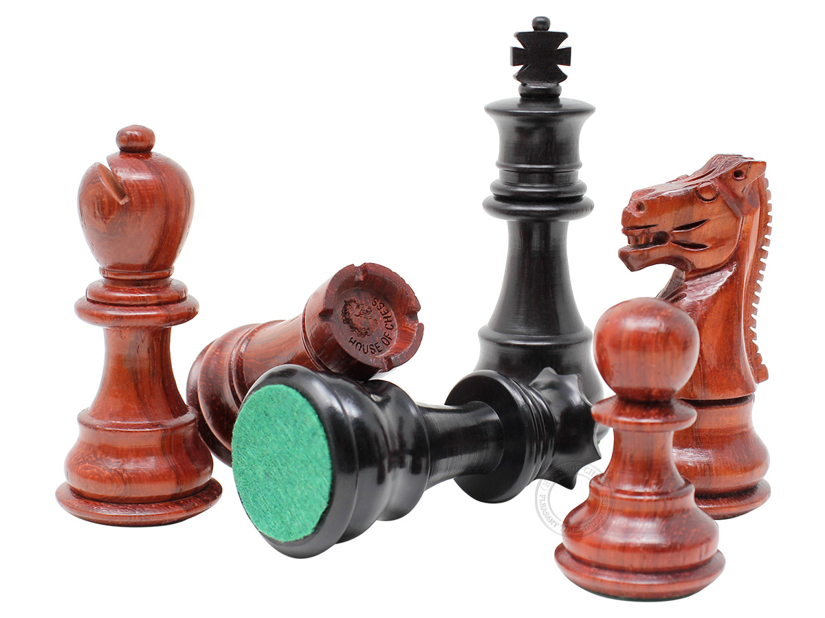 Galaxy Staunton Ebony Wood and Blood Wood Pieces