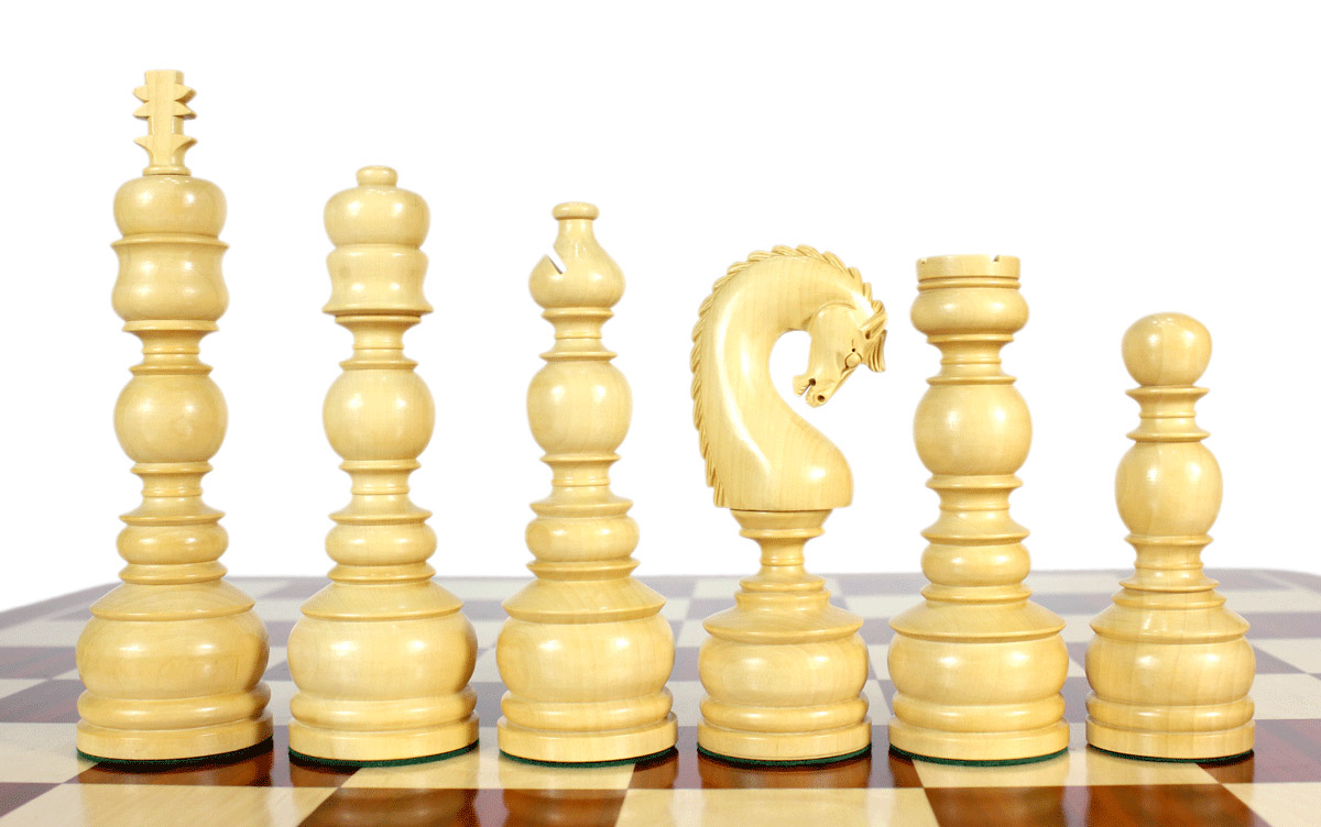 Boxwood chess pieces