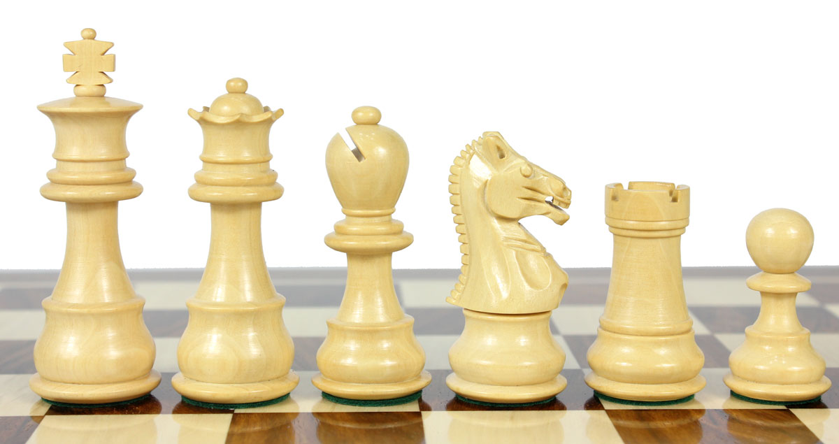 Boxwood chess pieces.