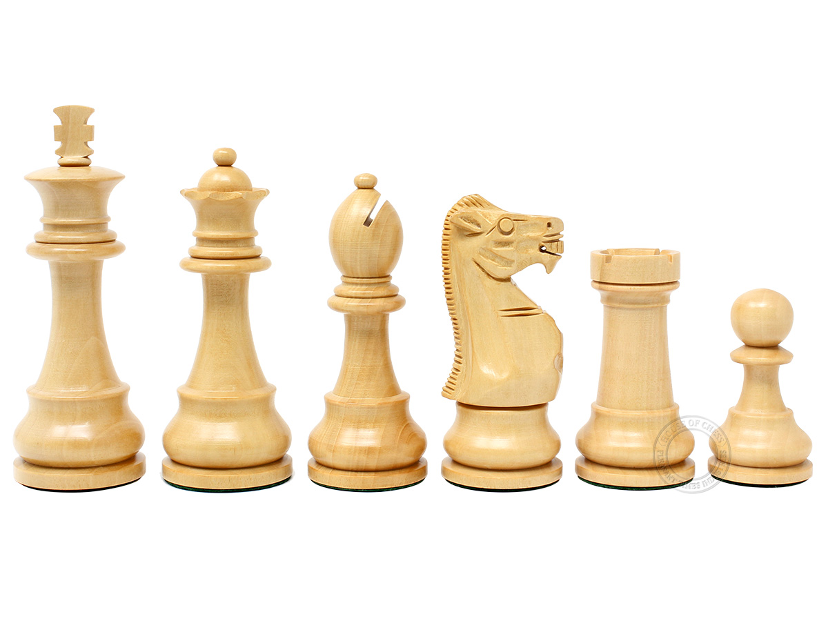 Boxwood Chess Pieces Unique Staunton King Size 3.75"