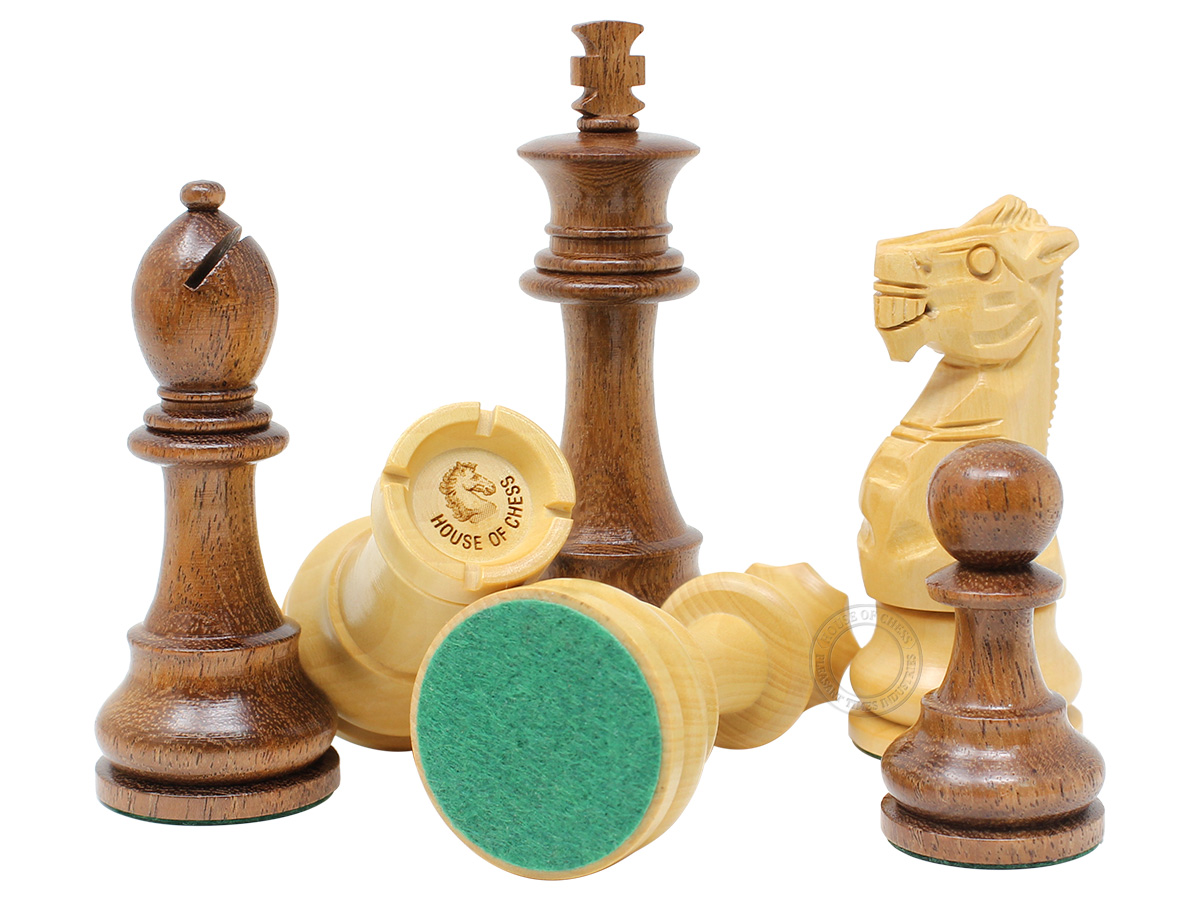 Unique Staunton Chess Pieces King Size 3.75"