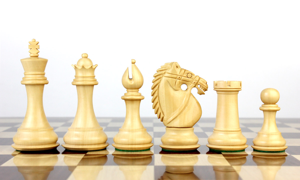 Boxwood chess pieces.