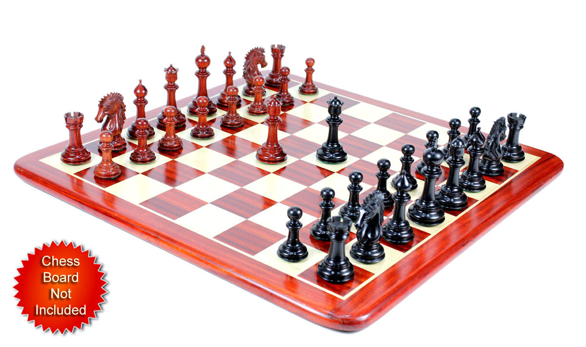 Chess Pieces placed on flat Chess board