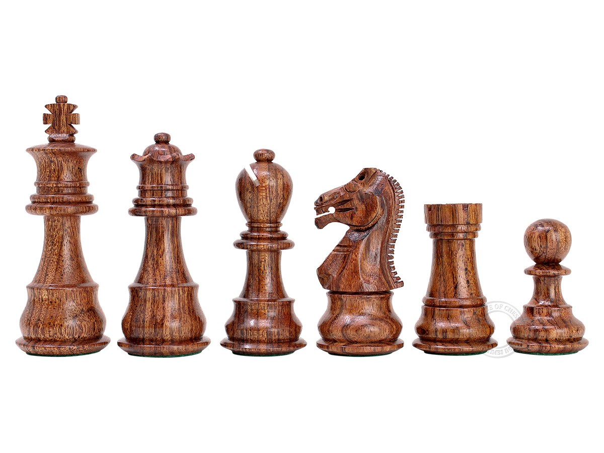 Galaxy Staunton Chess Set Pieces 3" + 2 Extra Queens - Triple Weighted