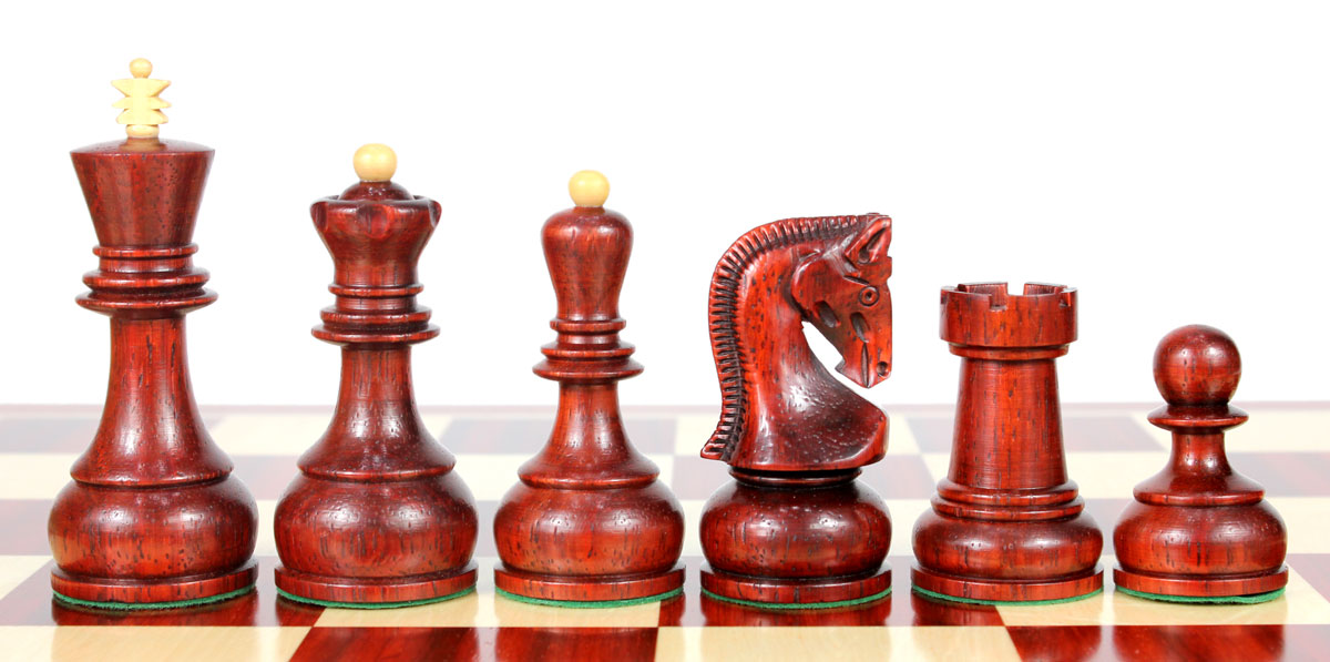 Bud Rosewood Chess Pieces