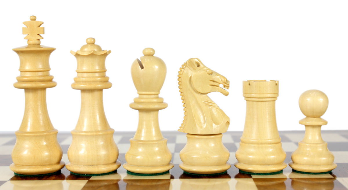 Boxwood chess pieces