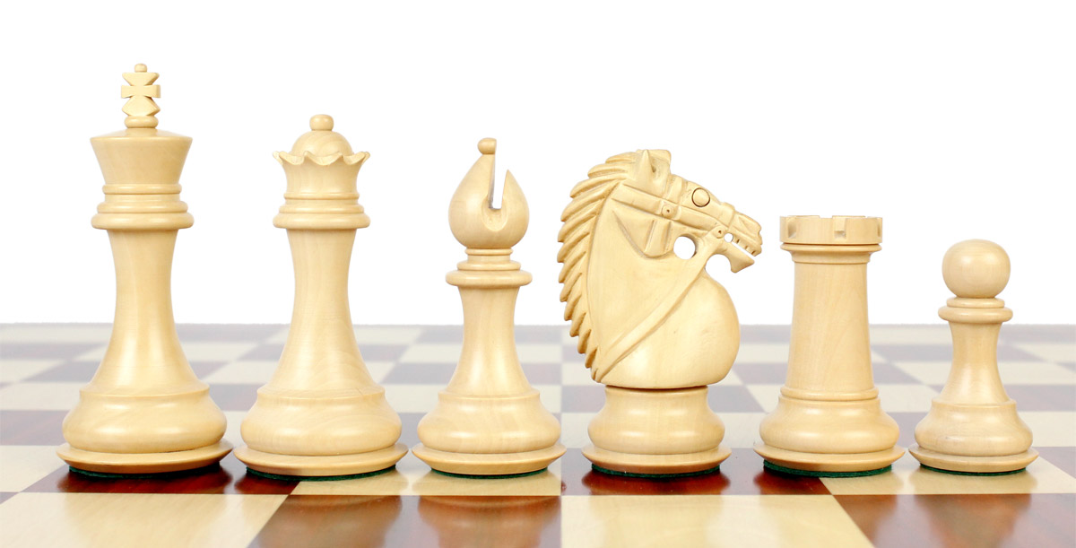 Boxwood chess pieces