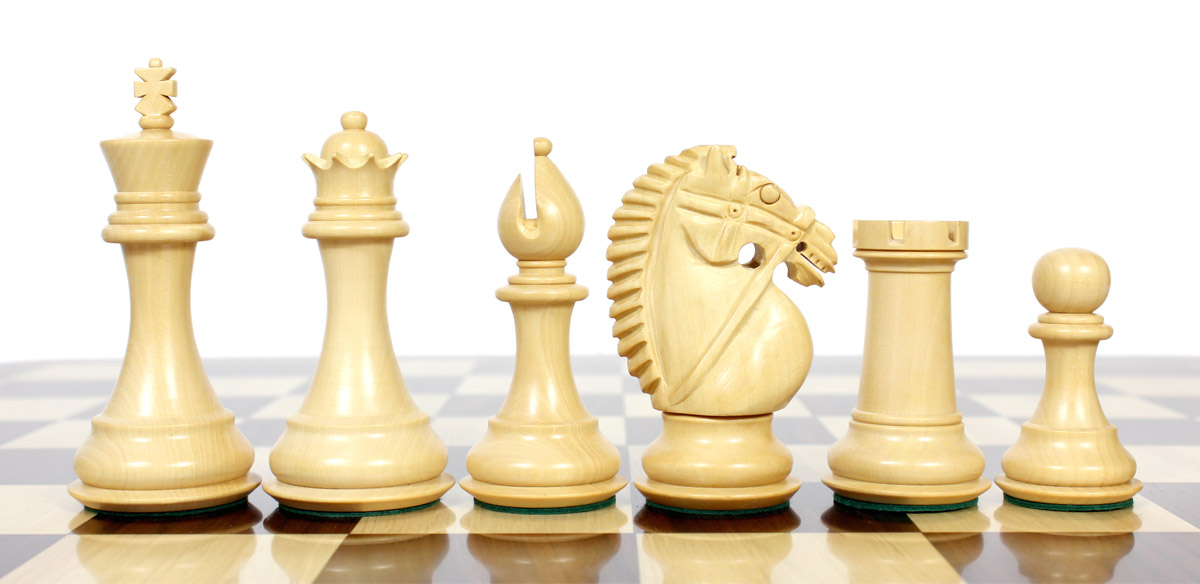 Boxwood chess pieces