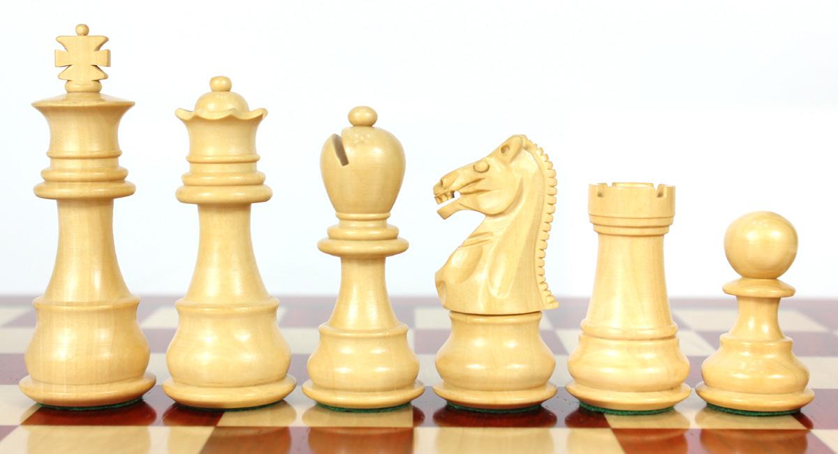 Boxwood chess pieces