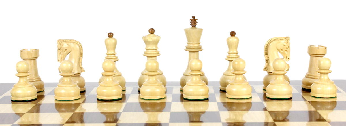 Our sale is for chess pieces only and the chess board is not included.