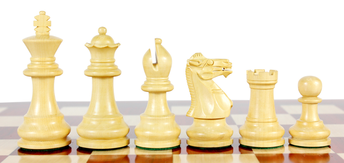 Monarch Staunton Boxwood Chess Pieces