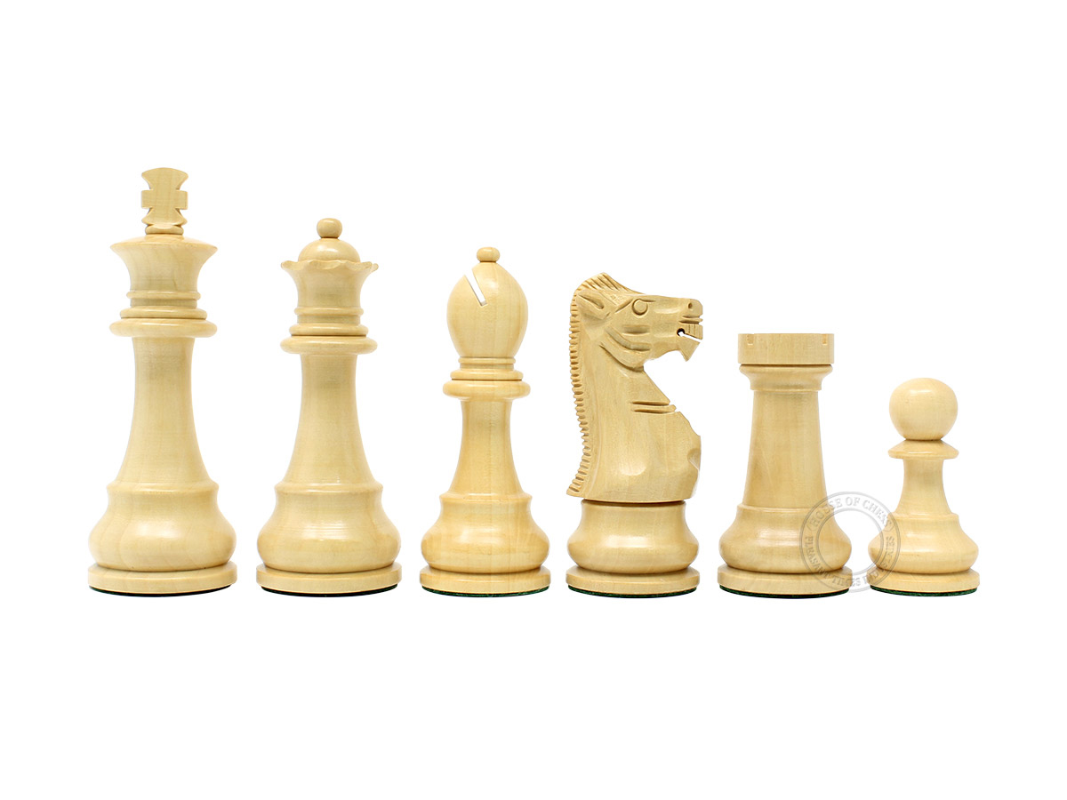 Boxwood Chess Pieces Unique Staunton King Size 3.75"