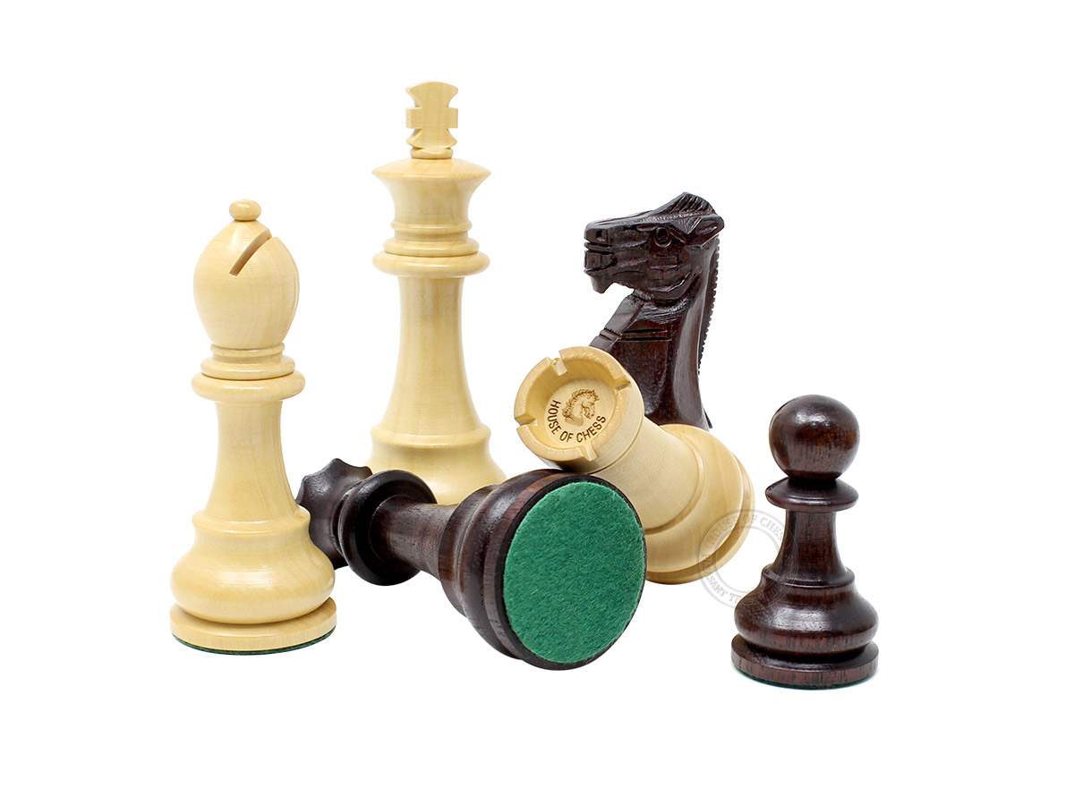 Unique Staunton Chess Pieces King Size 3.75"