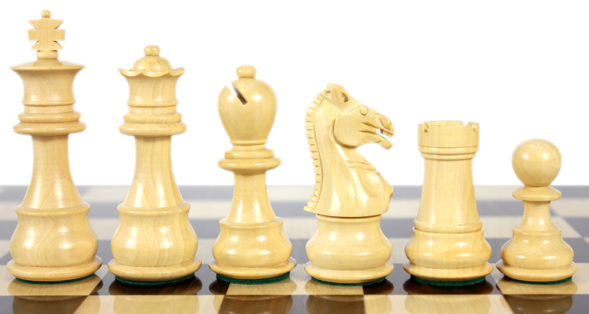 Boxwood chess pieces.