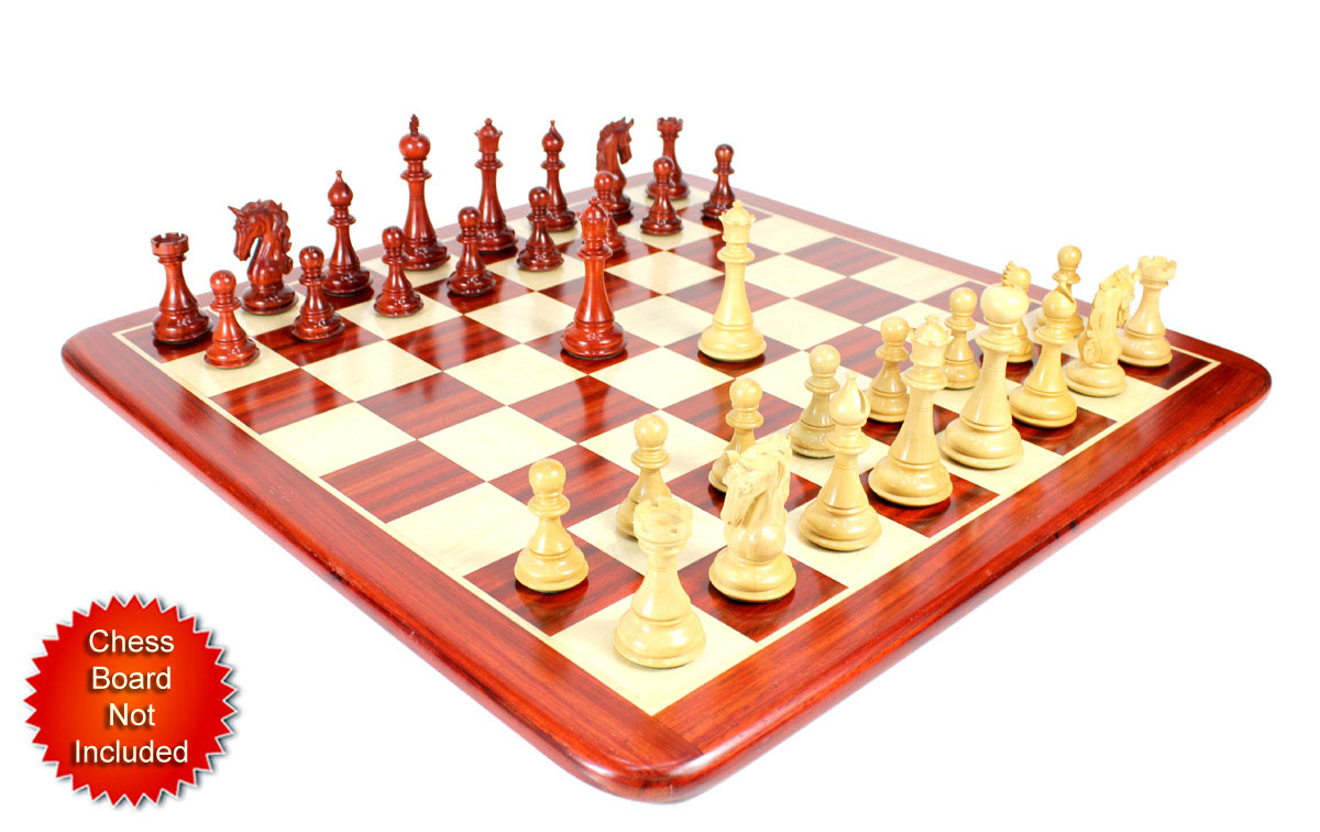 Chess Pieces placed on flat Chess board