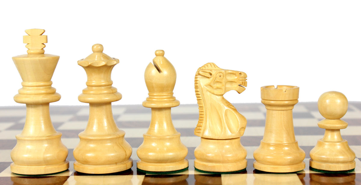 Boxwood chess pieces