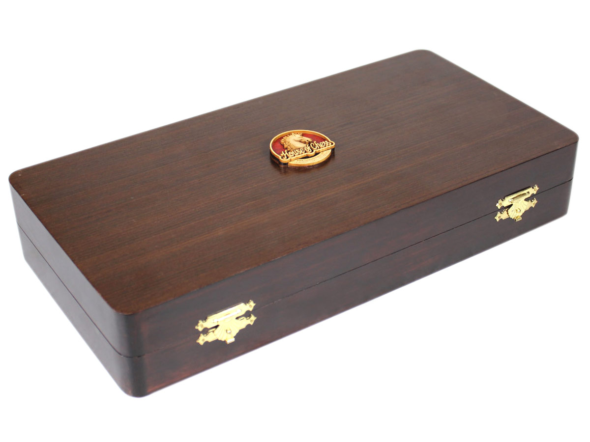 Wenge Colored Wooden Presentation Chess Box with Logo
