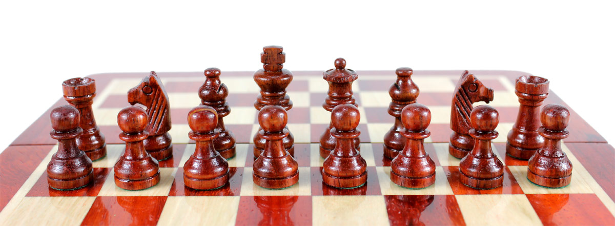 Bud Rosewood Chess Pieces