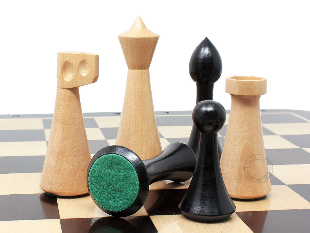 House of Chess Reproduced Abstract Design Chess Pieces