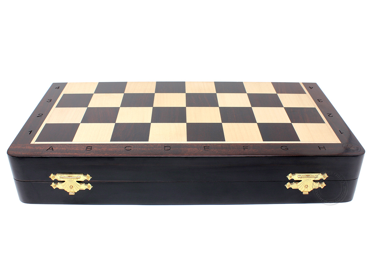 Ringy Rosewood 14" Folding Chess Board