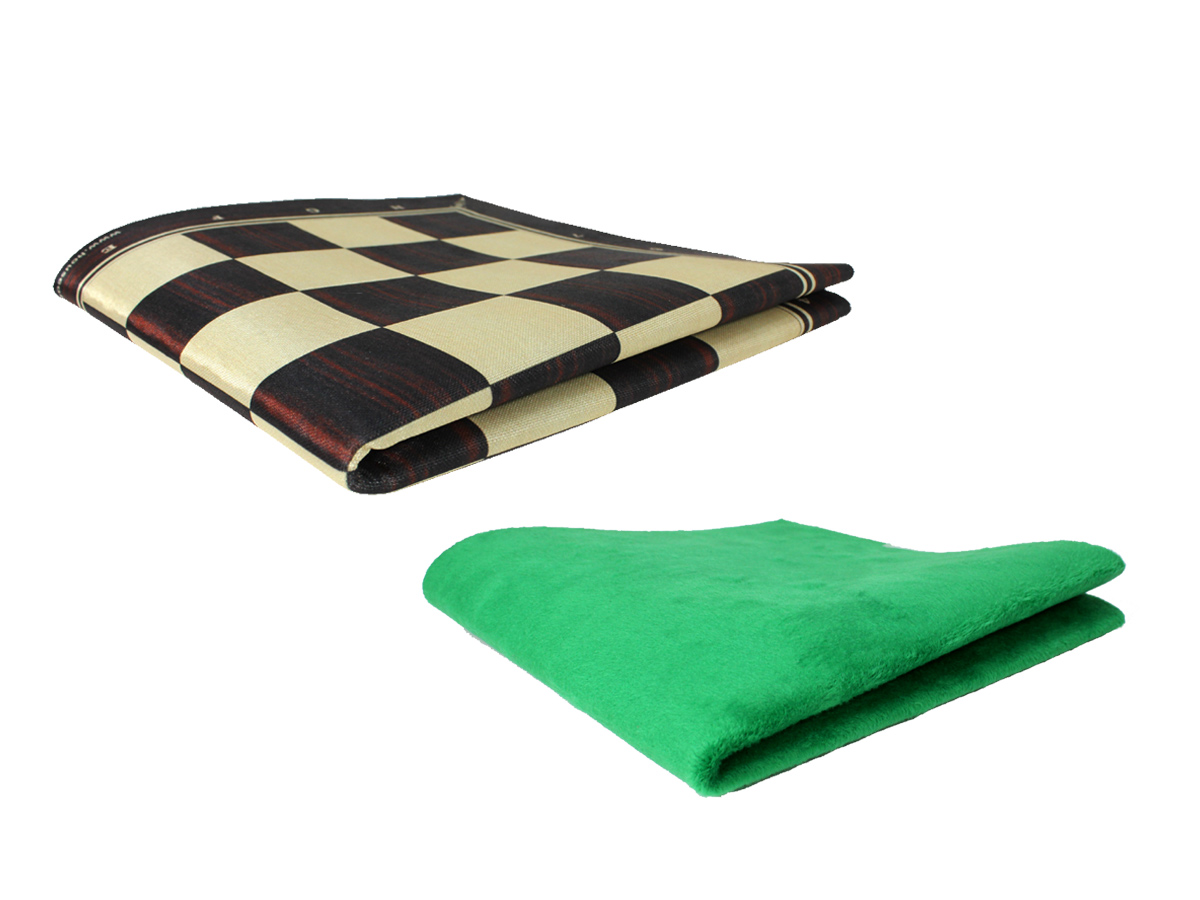 Folded roll up chess board