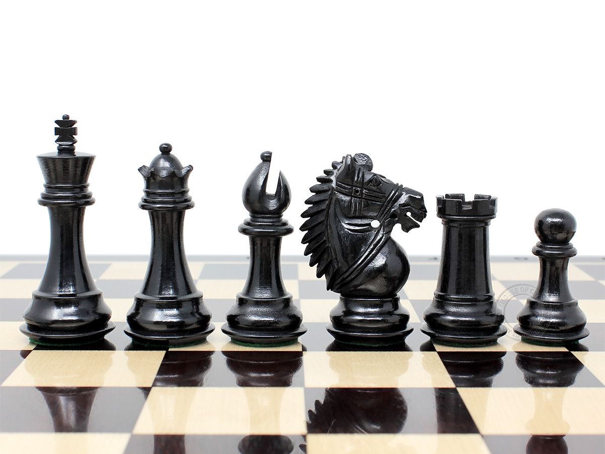 Rio Staunton Ebonized Chess Pieces
