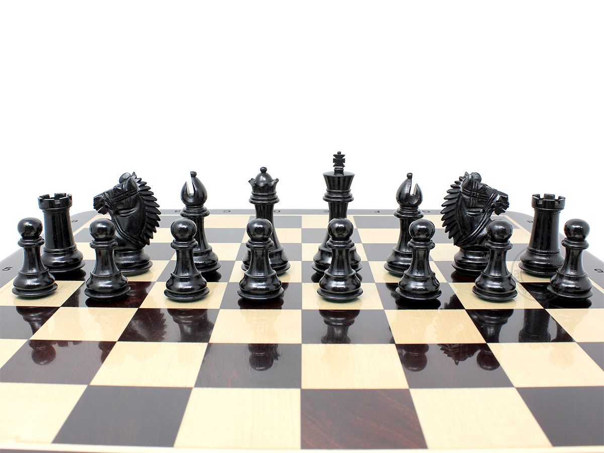 Rio Staunton Ebonized Chess Pieces