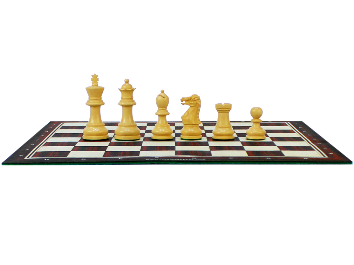 Monarch Staunton Boxwood Chess Pieces