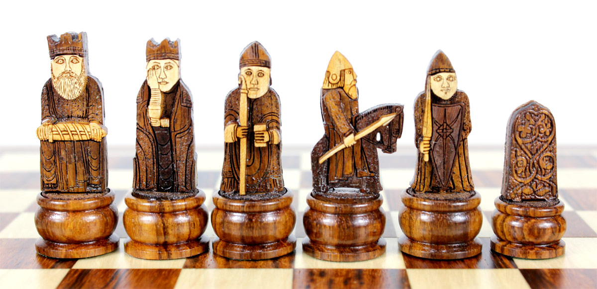 Front View of Dark Side Chess Pieces.